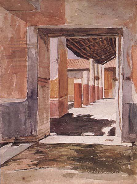 John William Waterhouse Scene at Pompeii oil painting picture
